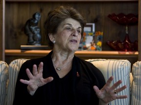 Evelyn Farha talks about the Farha Foundation, the organization founded by her son Ron after he was diagnosed with AIDS in 1992, at her home in Montreal Monday, November 23, 2009.