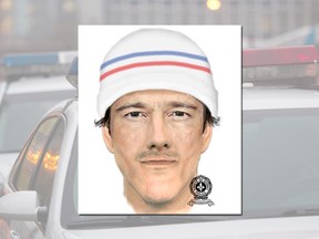 Longueuil police have released a sketch of a suspect in a home invasion. The home invasion and robbery took place Dec. 26, 2017.