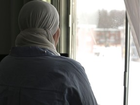 Saeeda is seen in still from CBC documentary The Way Out.