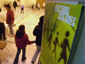 Ecole Saint-Pascal-Baylon in Cote des Neiges was one of the polling stations for the school board elections