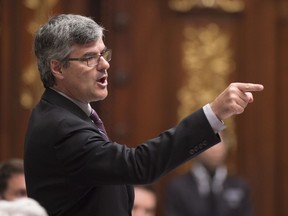 In objecting to a proposal to have Jan. 29 declared a an annual day of action against Islamophobia, Coalition Avenir Québec MNA Eric Caire, seen here in the National Assembly, suggested Quebecers were in effect being accused of being Islamophobes.