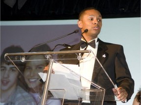 Neurologist Lionel Carmant at a gala benefit in 2009. Born in Haiti, Carmant came to Quebec when he was four.