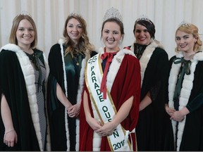 The queen of this year’s St. Patrick's Parade in Montreal is Kathleen Brown-Vandecruys (centre) of Dorval.