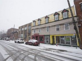 An exterior view of an apartment building deemed to be unfit by the city.