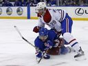 QMJHL renames award in honour of former Canadien David Desharnais 1 Rangers' David Desharnais (51) falls to the ice fighting for the puck with Canadiens' Jeff Petry (26) during game in New York last October.