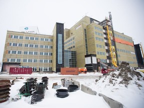 The MUHC super hospital Glen yards construction project in Montreal on March 4, 2013.