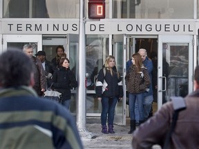 The Longueuil transit terminus next to the Longueuil-Université-de-Sherbrooke métro station.