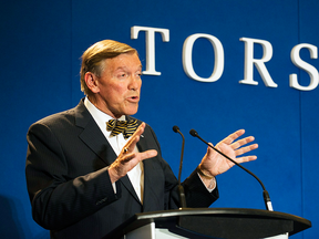 Newspaper publishers, like Torstar chairman John Honderich, have become increasingly shameless in advancing their self-interested cause, Andrew Coyne suggests.