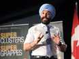 Innovation, Science and Economic Development Minister Navdeep Bains announces proposals under the $950-million Innovation Superclusters Initiative in Ottawa on Feb. 15, 2018.