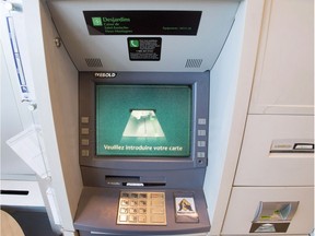 A Caisse Desjardins ATM is seen Tuesday, February 27, 2018 in Montreal.