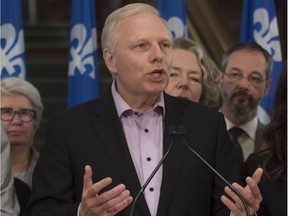 PQ Leader Jean-François Lisée, seen in a 2017 file photo, recently called Muguette Paillé the “voice of popular wisdom.”