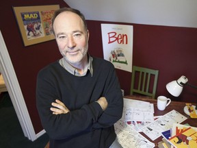 Daniel Shelton, creator of the comic strip Ben, at his home in Hudson.