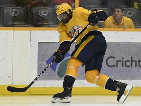 "He’s one of those guys that seems to make himself noticed," Canadiens coach says about Predators' P.K. Subban, who has 11-24-25 totals in last 24 games