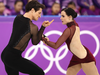 Tessa Virtue and Scott Moir compete in the Olympic ice dance free.