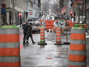 Right now, Ste-Catherine St. is a vast construction pit from Bleury to Mansfield Sts. that looks like an archeological dig, Josh Freed writes.
