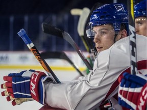 Left winger Kerby Rychel led the Laval Rocket with two goals in a 6-3 loss to the Providence Bruins.