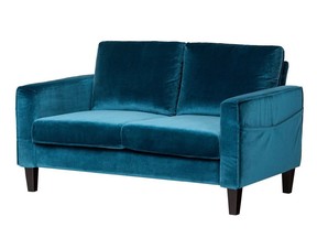 South Shore's Live-It Cozy Sofa delivers style in a small box to fit into tight quarters (assembly required). $519,