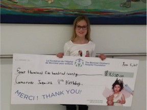 Cameron Jaquith, of Pincourt, is once again fundraising for the Montreal Children's Hospital.