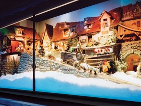 The Enchanted Village: Mechanical display has graced the window of the Ogilvy store in downtown Montreal during the Christmas season each year from 1947 onward.