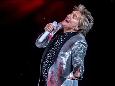 Rod Stewart entertained the crowd at the Bell Centre in Montreal on Tuesday, March 27, 2018.