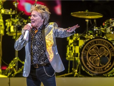 Rod Stewart entertained the crowd at the Bell Centre in Montreal on Tuesday, March 27, 2018.