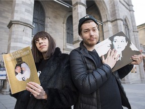 "You can go see a Céline tribute show ... but it doesn't really say anything about the cultural significance of these artists. That's what we care about," says Tranna Wintour and Sainte Céline co-creator Thomas Leblanc. (Graham Hughes/Montreal Gazette)