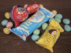 Our Easter haul ranged from childhood favourites to "a rectangle with an egg sticking out of it."