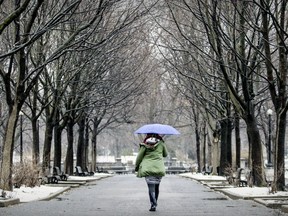 It's a rainy morning in Montreal.