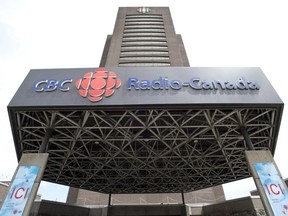The Radio-Canada CBC building is pictured on June 5, 2013 in Montreal.