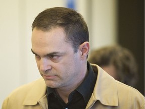 Guy Turcotte at the St-Jérôme courthouse in 2015: He was convicted by a jury of the second-degree murders of his son Olivier, 5, and Anne Sophie, 3.