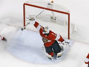 Montreal native Roberto Luongo has been solid in the Panthers' net this season with a 14-9-2 record along with a 2.63 goals-against average and a .926 save percentage.