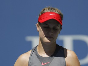 Canadian Eugenie Bouchard lost 6-3, 6-4 to American Sachia Vickery in the first round at Indian Wells on Wednesday.