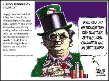 Aislin throwback Thursday editorial cartoon for March 29, 2018