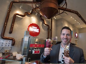 Dominique Brown in the latest of his Chocolats Favoris shops, in Vaughan, Ont.