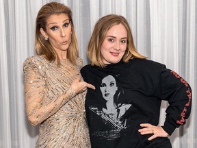 Céline Dion and Adele pose together in Las Vegas