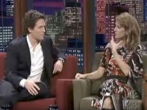 Céline Dion and Hugh Grant on The Tonight Show in 2002