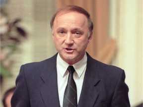 Quebec politician Andre Bourbeau is shown in a 1994 file photo.