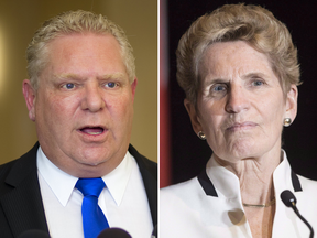 Ontario PC Party Leader Doug Ford, and Premier Kathleen Wynne