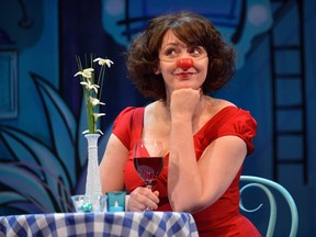 Rebecca Northan as Mimi in her improvised comedy Blind Date, one of the plays in the Centaur Theatre's Essential Series.