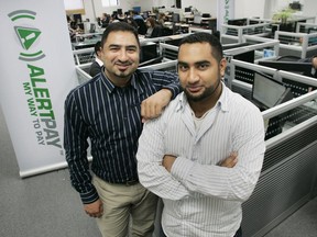 Brothers Firoz ( left) and Ferhan Patel started AlertPay in 2004.