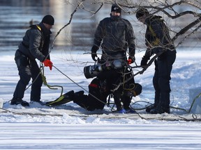 Montreal police divers are searching the stretch of river in front of Des Bateliers Park — the same park where a woman told police she spoke to Ariel Jeffrey Kouakou last Monday afternoon.