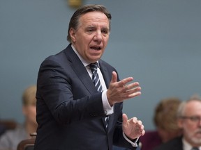 "The Liberals imposed a fiscal shock on Quebecers," CAQ leader François Legault said. "I am inviting them to impose their own shock on (Premier) Philippe Couillard. An electoral shock."