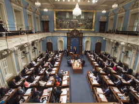 The National Assembly sits for its last question period of the spring session, Friday, June 16, 2017 at the legislature in Quebec City.