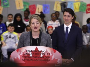 Prime Minister Justin Trudeau and Heritage Minister Mélanie Joly  make announcement in Ottawa on Wednesday.