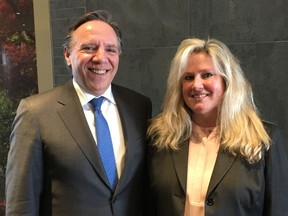 Coalition Avenir Quebec leader Francois Legault announced that Karen Cliffe will be the CAQ candidate for the riding of Nelligan in next fall’s provincial election.