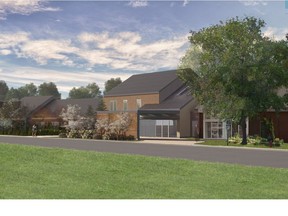 An artist's rendering of the expansion of the West Island Palliative Care Residence in Kirkland. The design is by the architectural firm FSA.