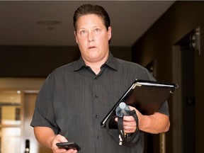 Stéfanie Trudeau, a.k.a. Agent 728, arrives for hearing with police ethics committee in July 2017.