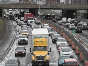 The Décarie Expressway will be particularly challenging to navigate this weekend.