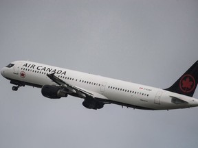 An Air Canada Airbus A321-211 is seen taking off from Pearson International Airport on Friday, July 28, 2017.