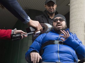 Aymen Derbali will never walk again after being shot seven times by Alexandre Bissonnette at the Quebec City mosque on Jan. 29, 2017.